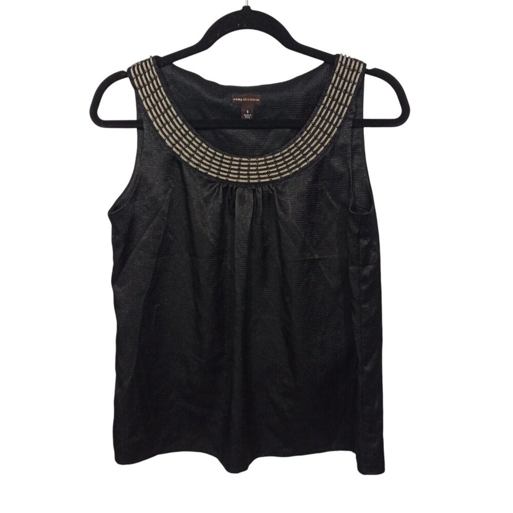 Dana Buchman Top Womens Small Blouse Tank Lightweight Capsule Work Office